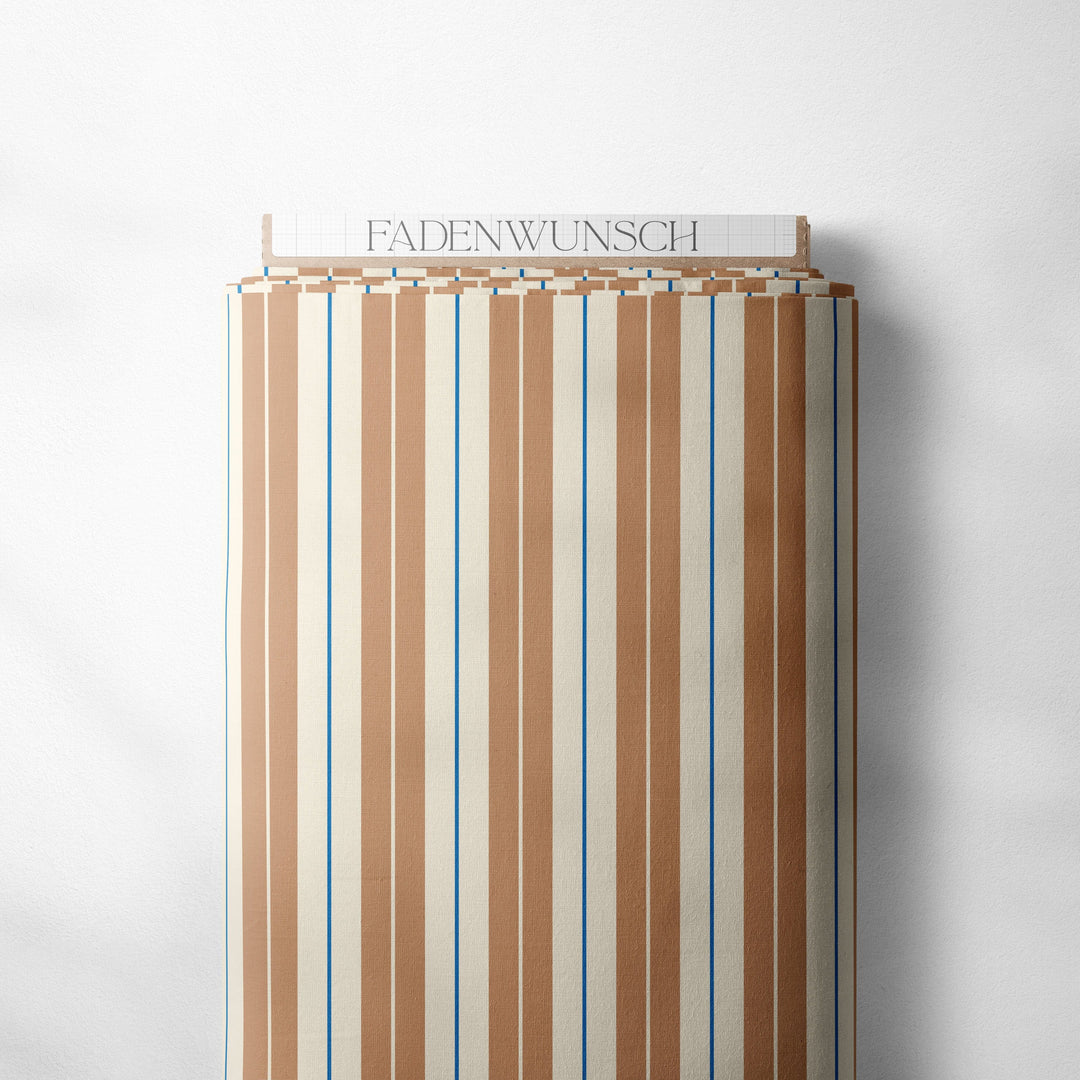 Vorbestellung | "Stripes Caramel Blue Cream" fadenwunsch 