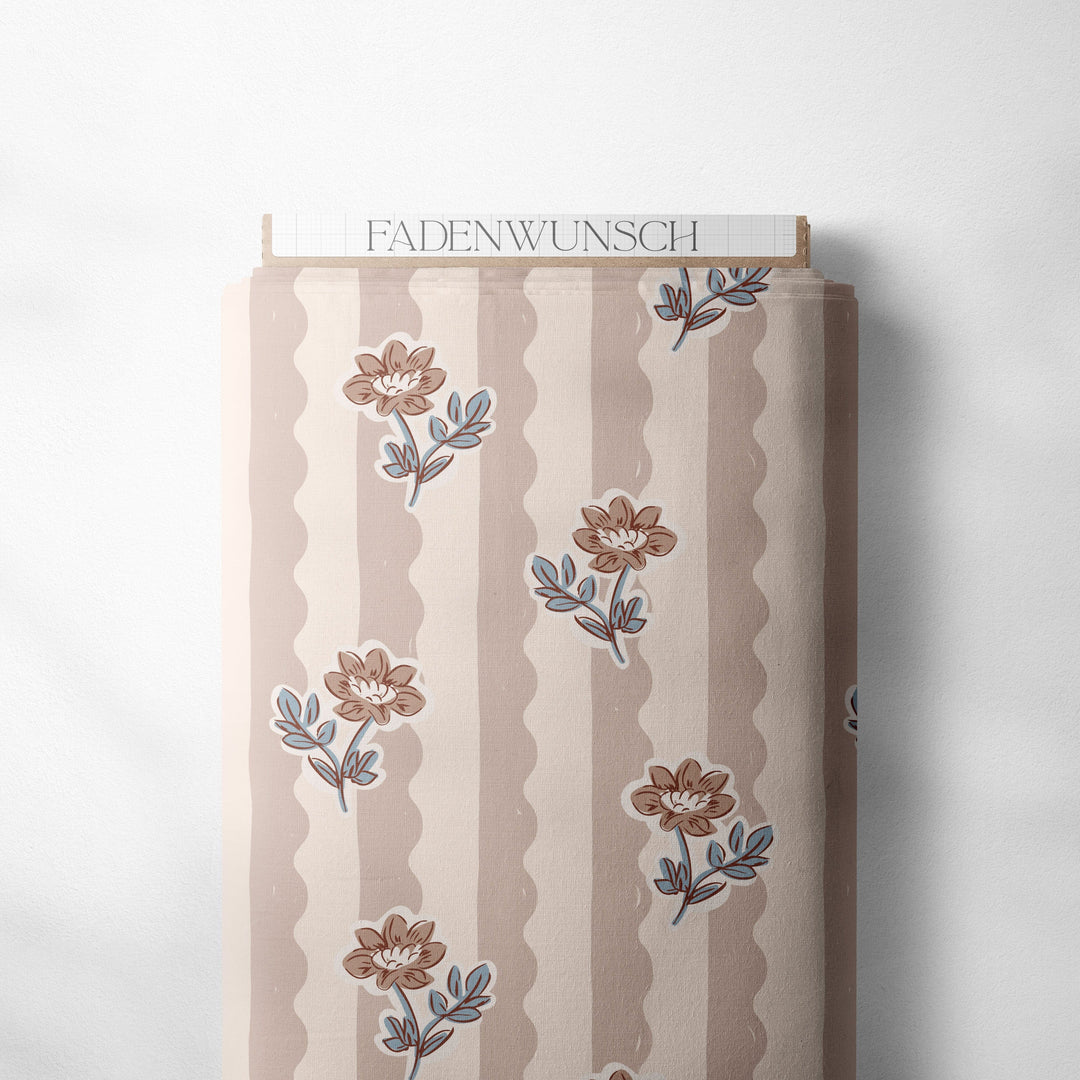 Vorbestellung | "Flower Wave Stripes Beige" fadenwunsch 