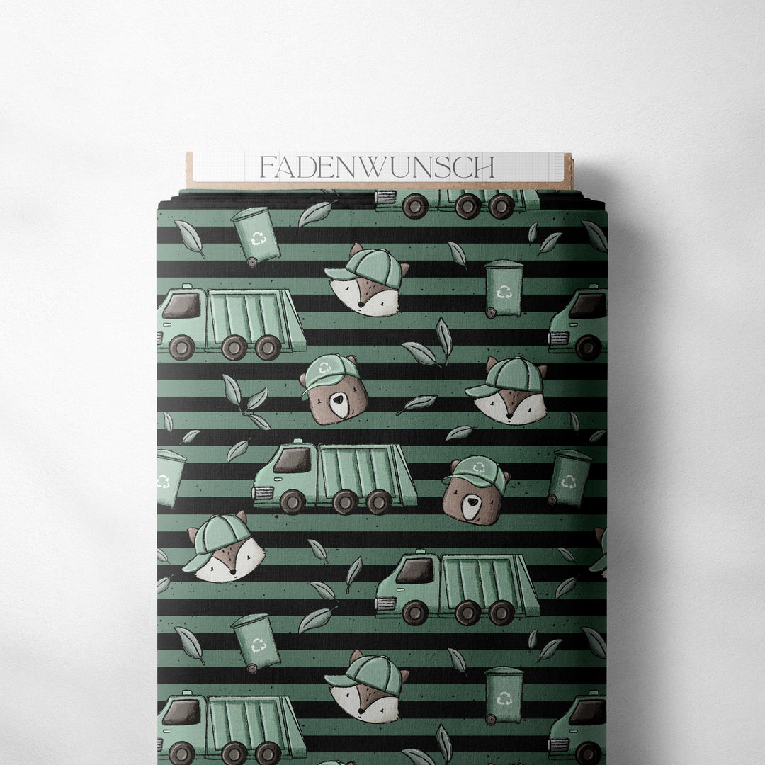 Vorbestellung | "Müllauto Freunde Streifen" fadenwunsch 