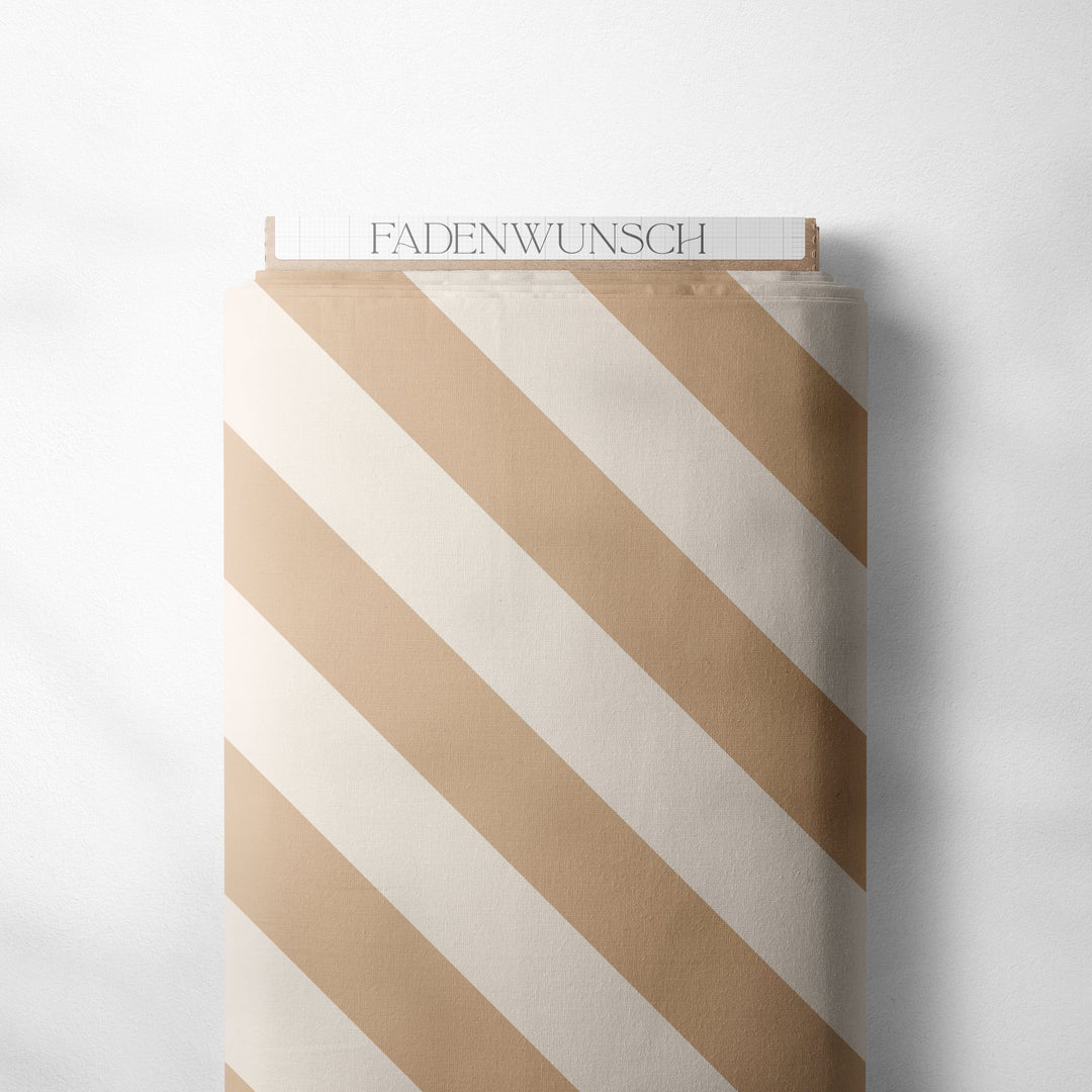 Vorbestellung | "Donut Love Kombi Streifen Beige Dunkelbeige" fadenwunsch 