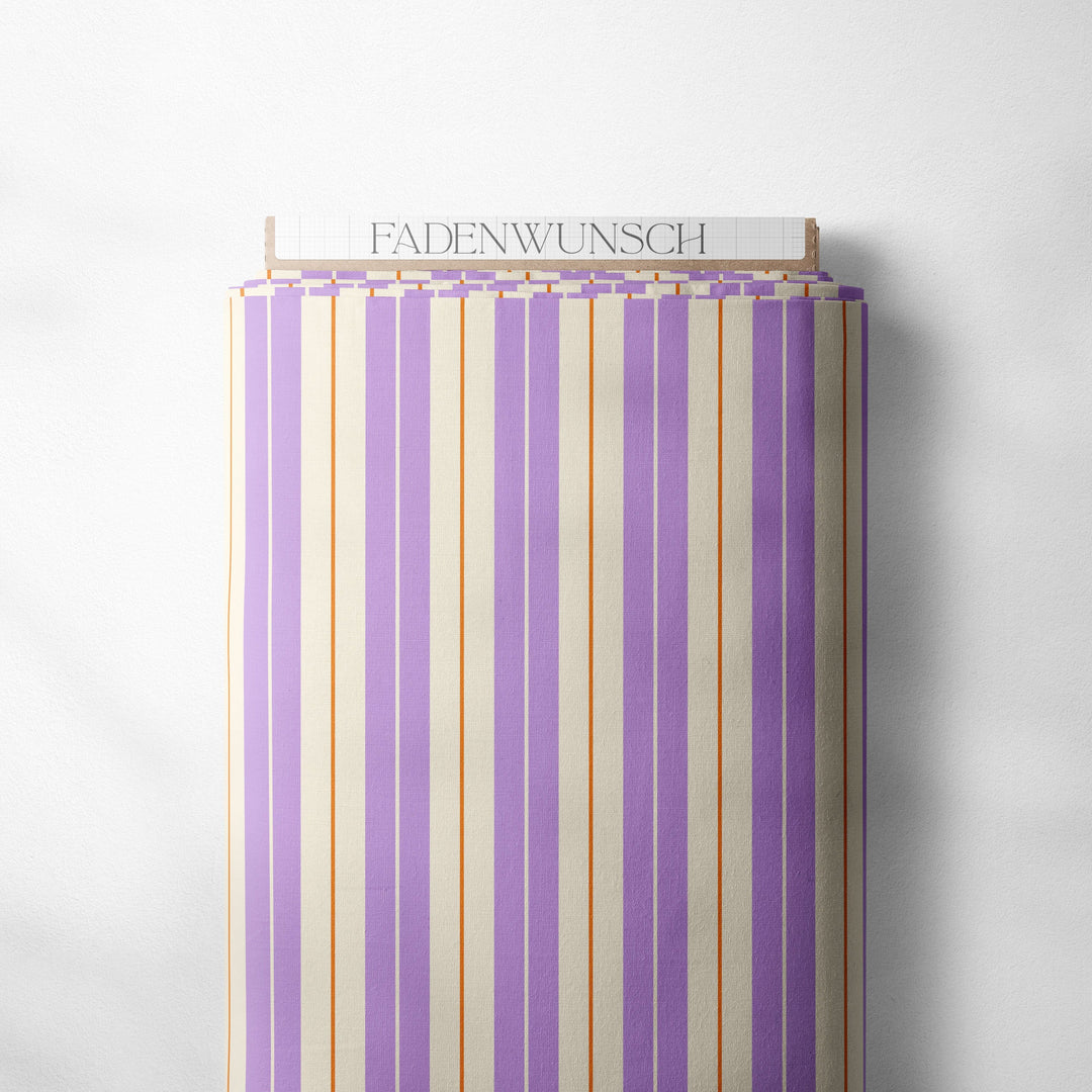 Vorbestellung | "Stripes Lilac Orange Cream" fadenwunsch 