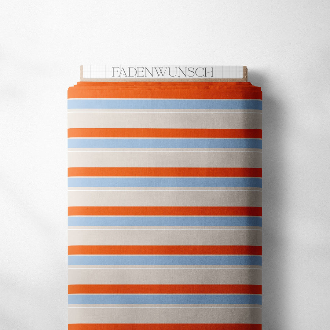 Vorbestellung | "Stripes Orange Blue Sand" fadenwunsch 