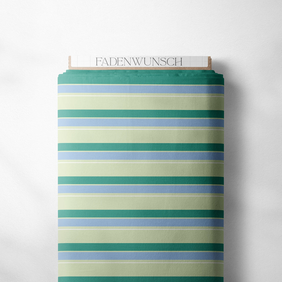 Vorbestellung | "Stripes Jade Blue Lime" fadenwunsch 