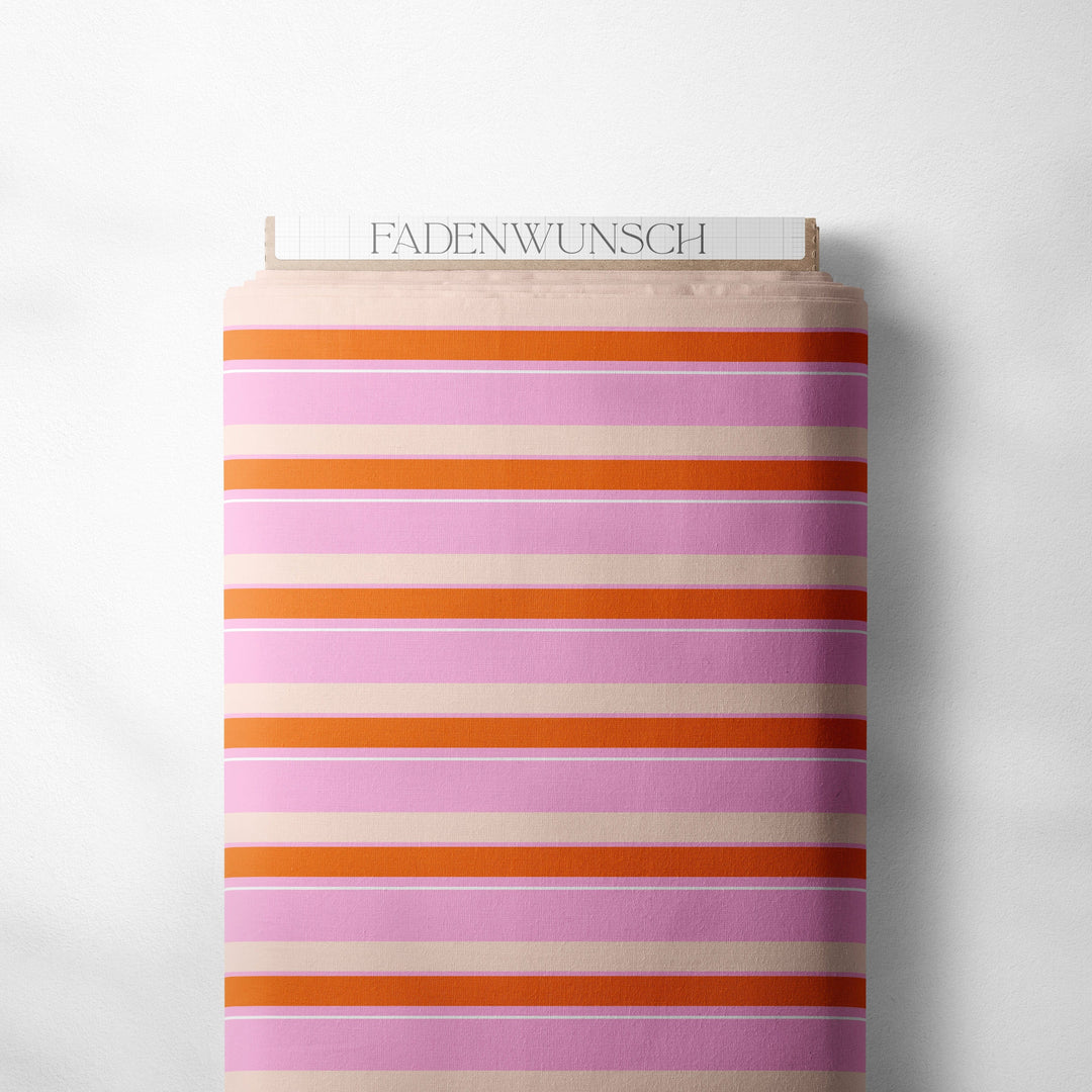 Vorbestellung | "Stripes Blush Orange Pink" fadenwunsch 