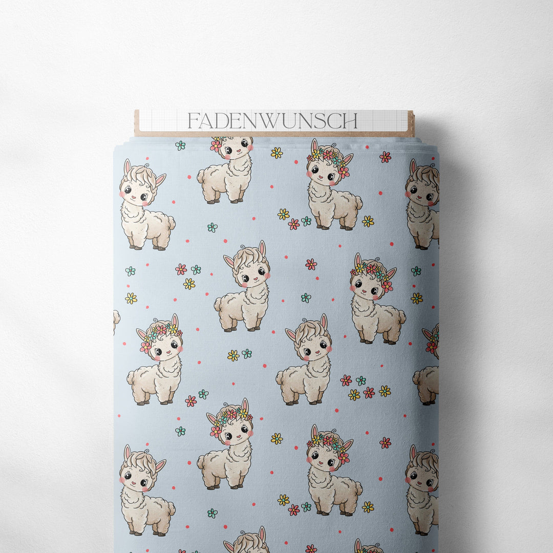 Vorbestellung | "Bloomy Alpaka Blau" fadenwunsch 