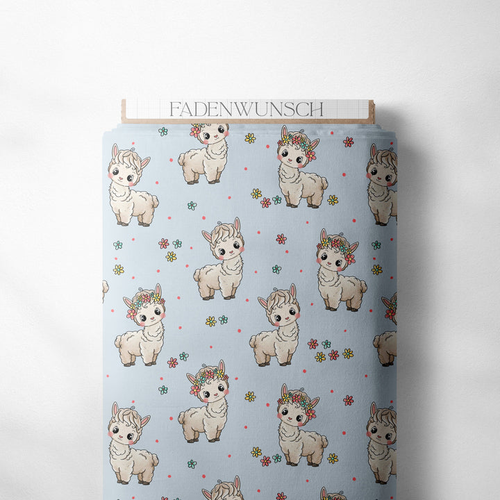 Vorbestellung | "Bloomy Alpaka Blau" fadenwunsch 