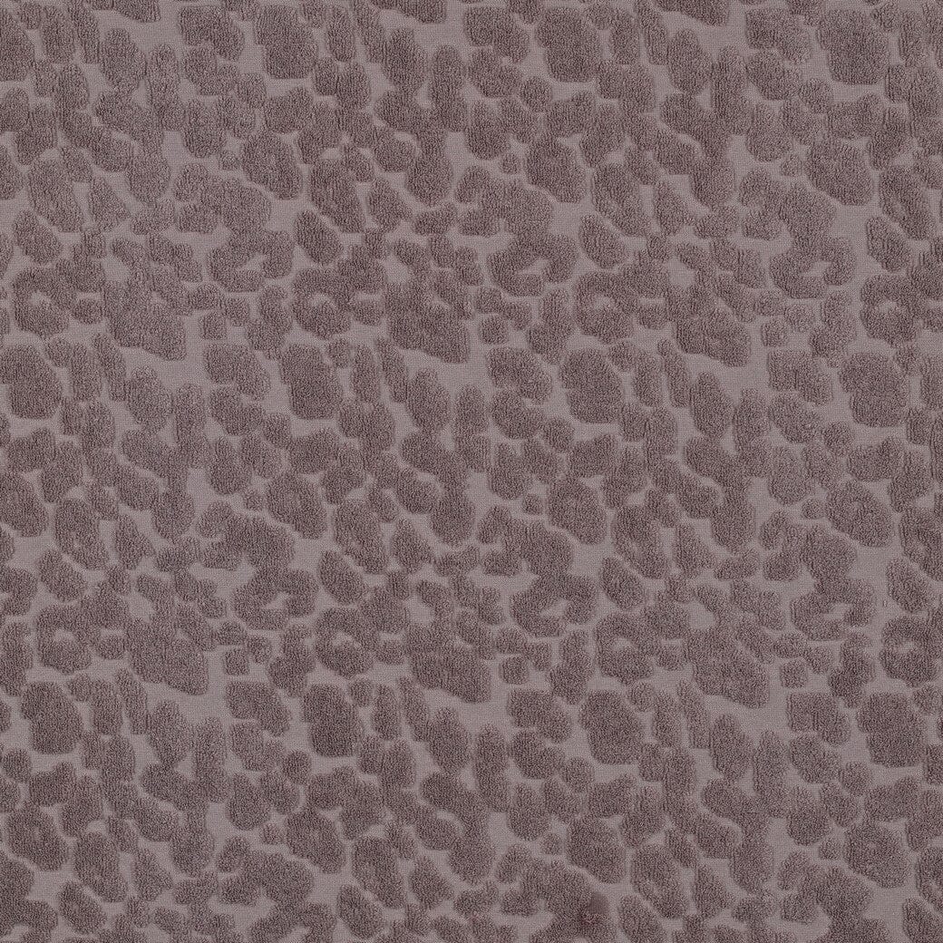 Frottee Stoff mit Leo Print – Mauve | Baumwolle Fadenwunsch 