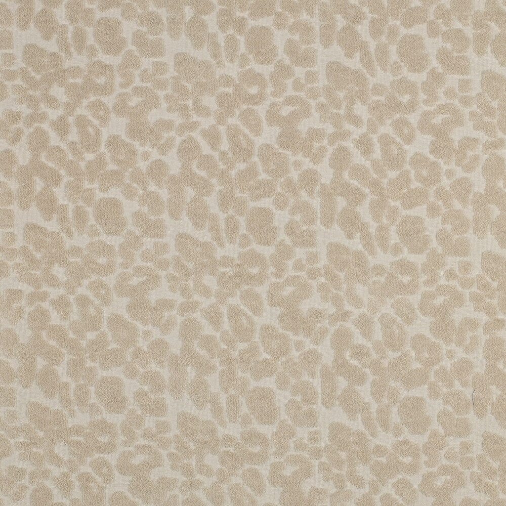 Frottee Stoff mit Leo Print – Sand | Baumwolle Fadenwunsch 