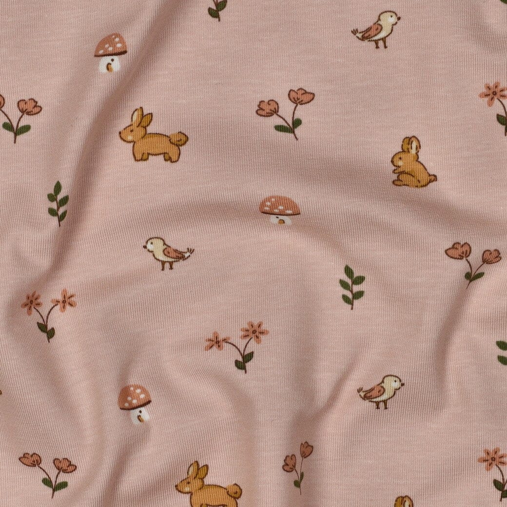 Bio Jersey Kaninchen - zartes Apricot Fadenwunsch 