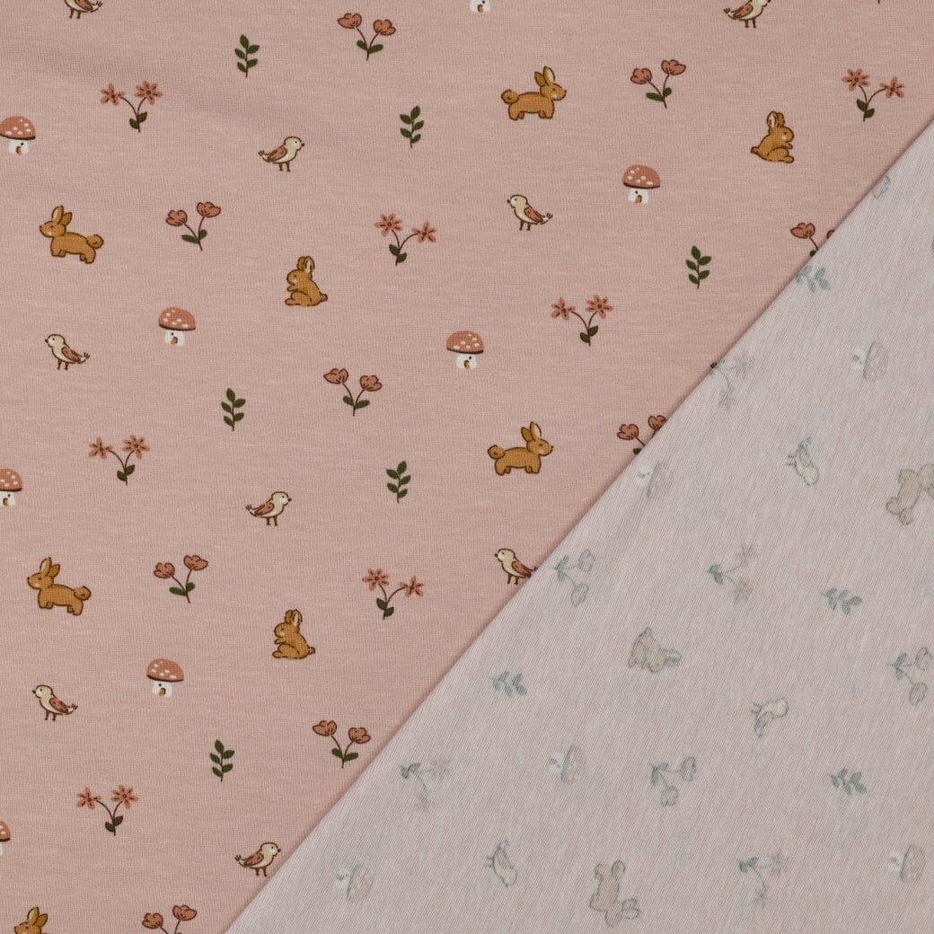 Bio Jersey Kaninchen - zartes Apricot Fadenwunsch 
