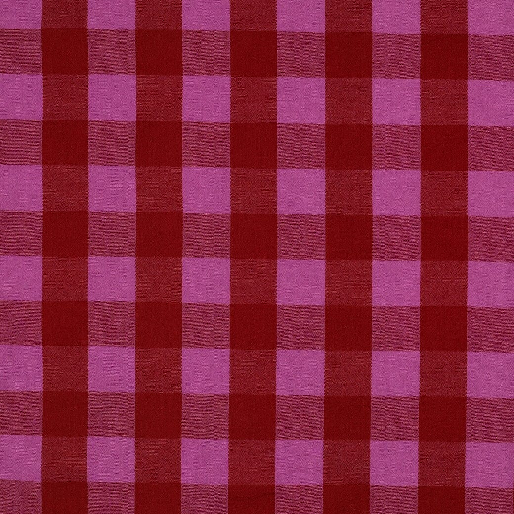 Baumwolle garngefärbt - Karos Rot / Fuchsia Fadenwunsch 