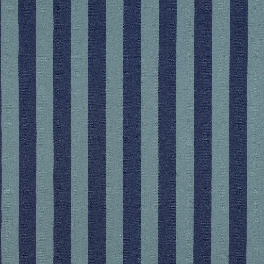 Baumwolle garngefärbt - Streifen Blau / Grün Fadenwunsch 