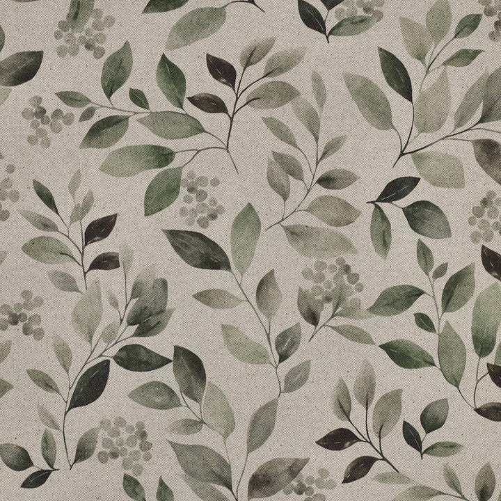Canvas „Eukalyptus Natur“ – Leinenoptik mit Blättern & Beeren Fadenwunsch 