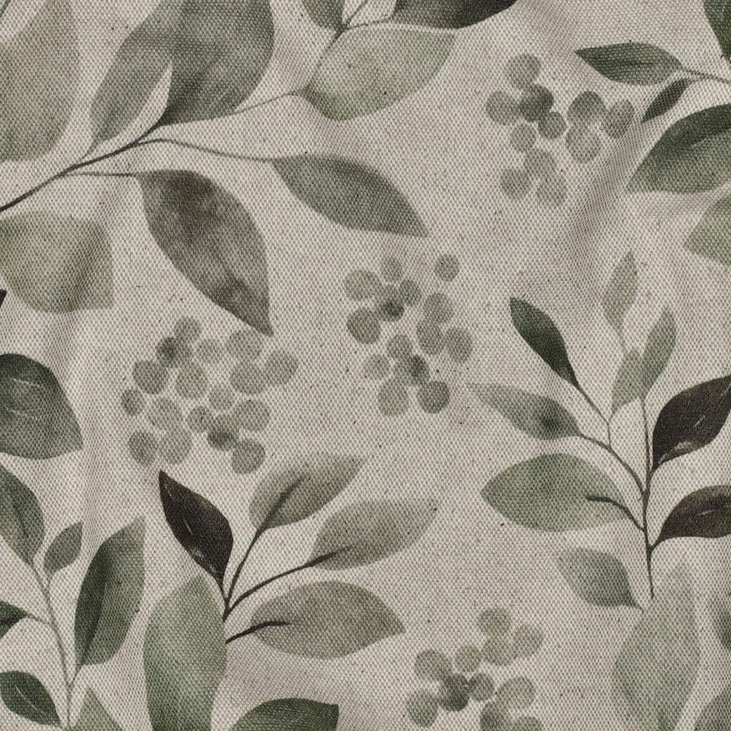 Canvas „Eukalyptus Natur“ – Leinenoptik mit Blättern & Beeren Fadenwunsch 
