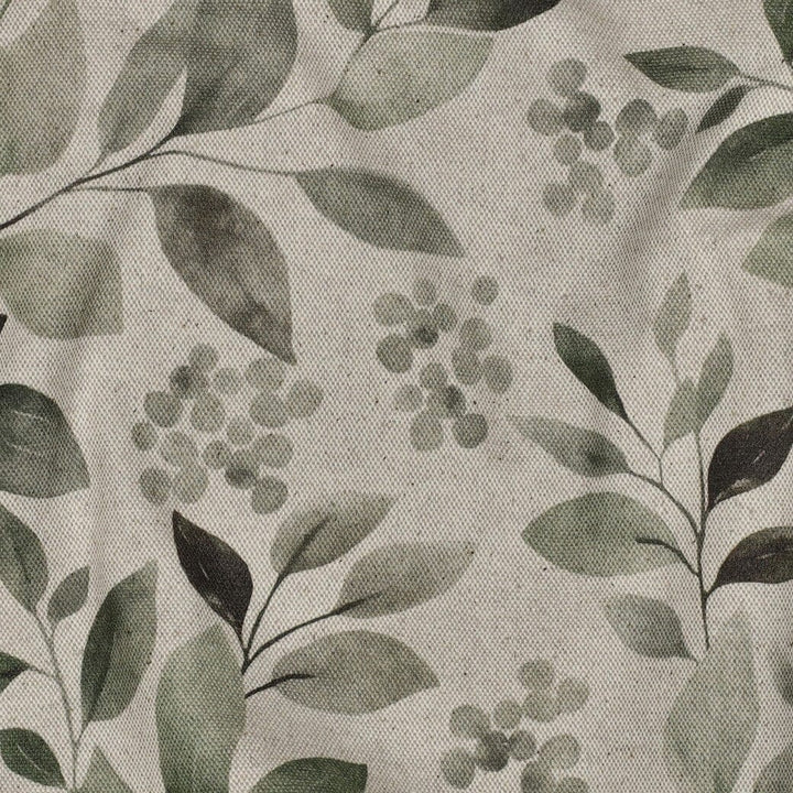 Canvas „Eukalyptus Natur“ – Leinenoptik mit Blättern & Beeren Fadenwunsch 