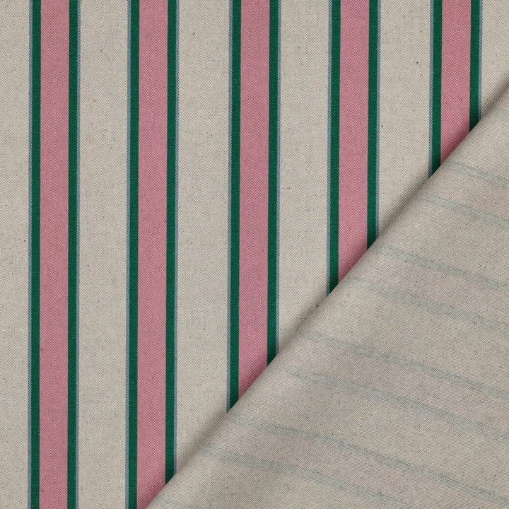 Canvas Leinenoptik „Candy Stripe Rosa“ – Streifenstoff für Taschen & Deko Fadenwunsch 