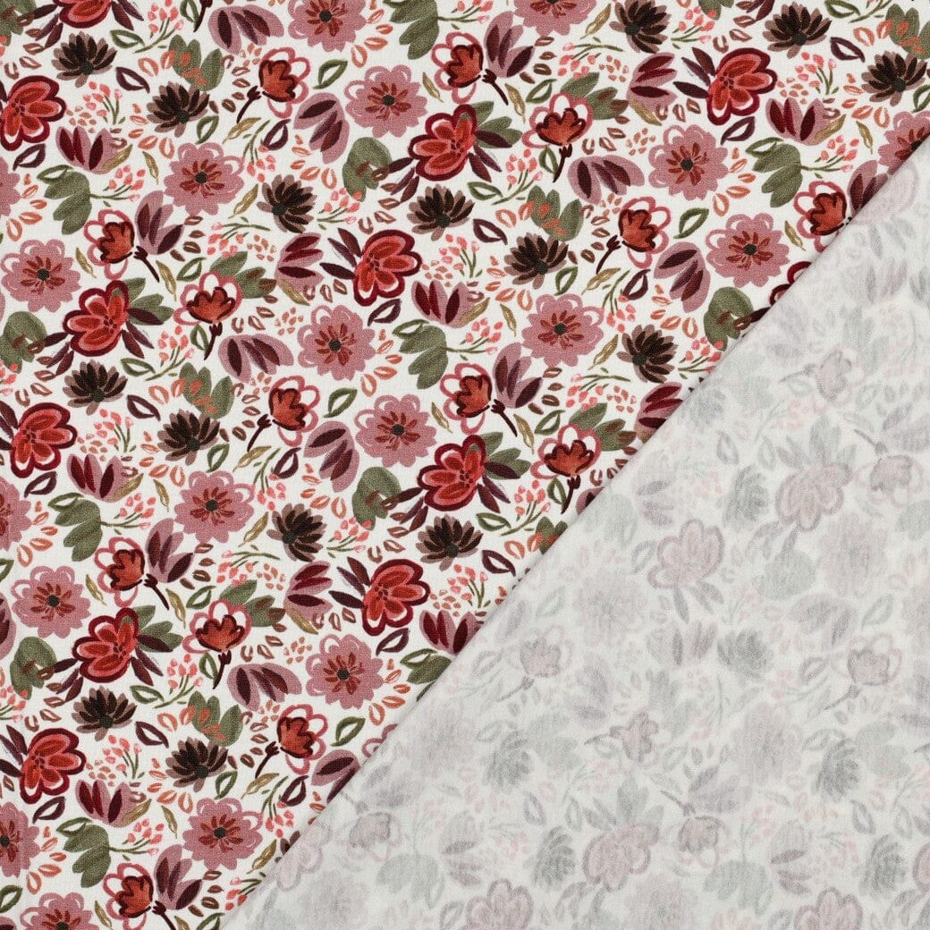 Jersey Blumenwiese Offwhite – Romantischer Blumenjersey Poppy 