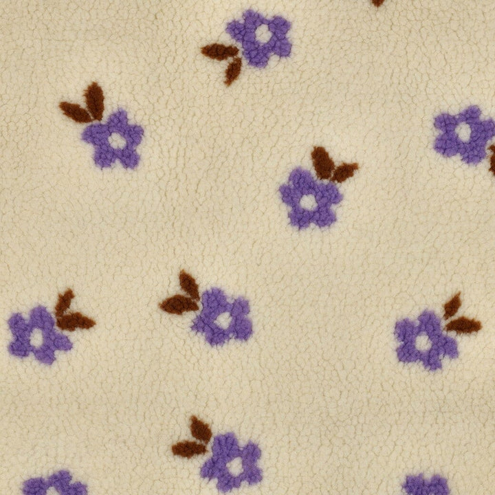 Teddy Jacquard Blumen Ecru | Poppy Kollektion Poppy 