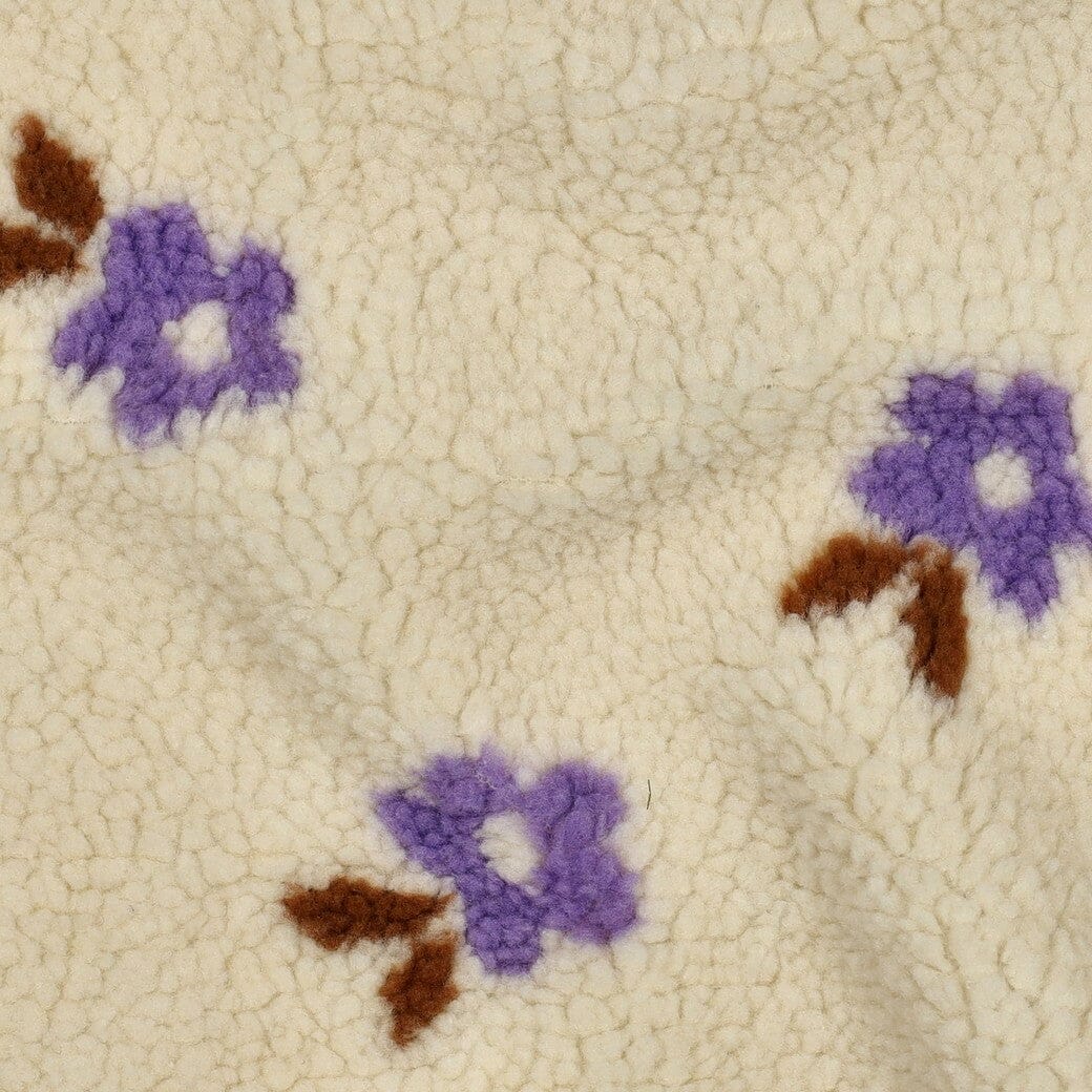 Teddy Jacquard Blumen Ecru | Poppy Kollektion Poppy 