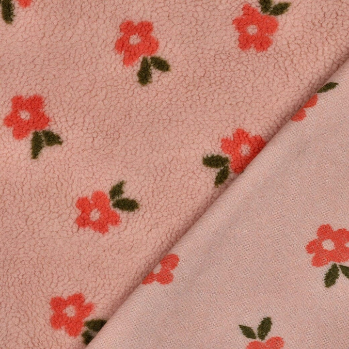 Teddy Jacquard Blumen Hellrosa| Poppy Kollektion Poppy 