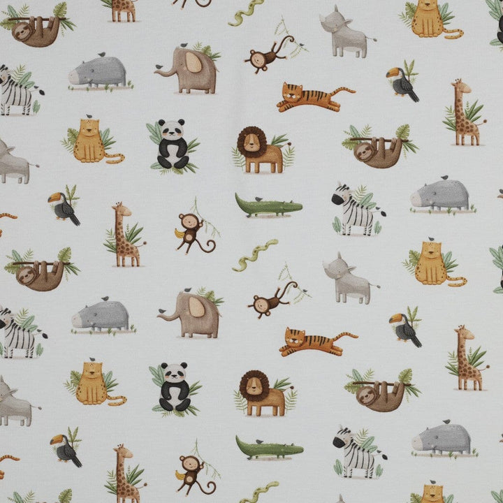 Bio Jersey Little Safari – Weiß Fadenwunsch 