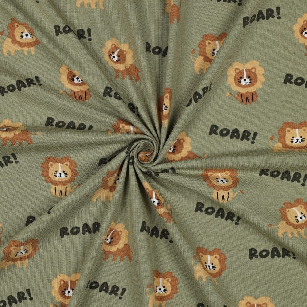 Bio Jersey Roar Löwen – Armeegrün Fadenwunsch 
