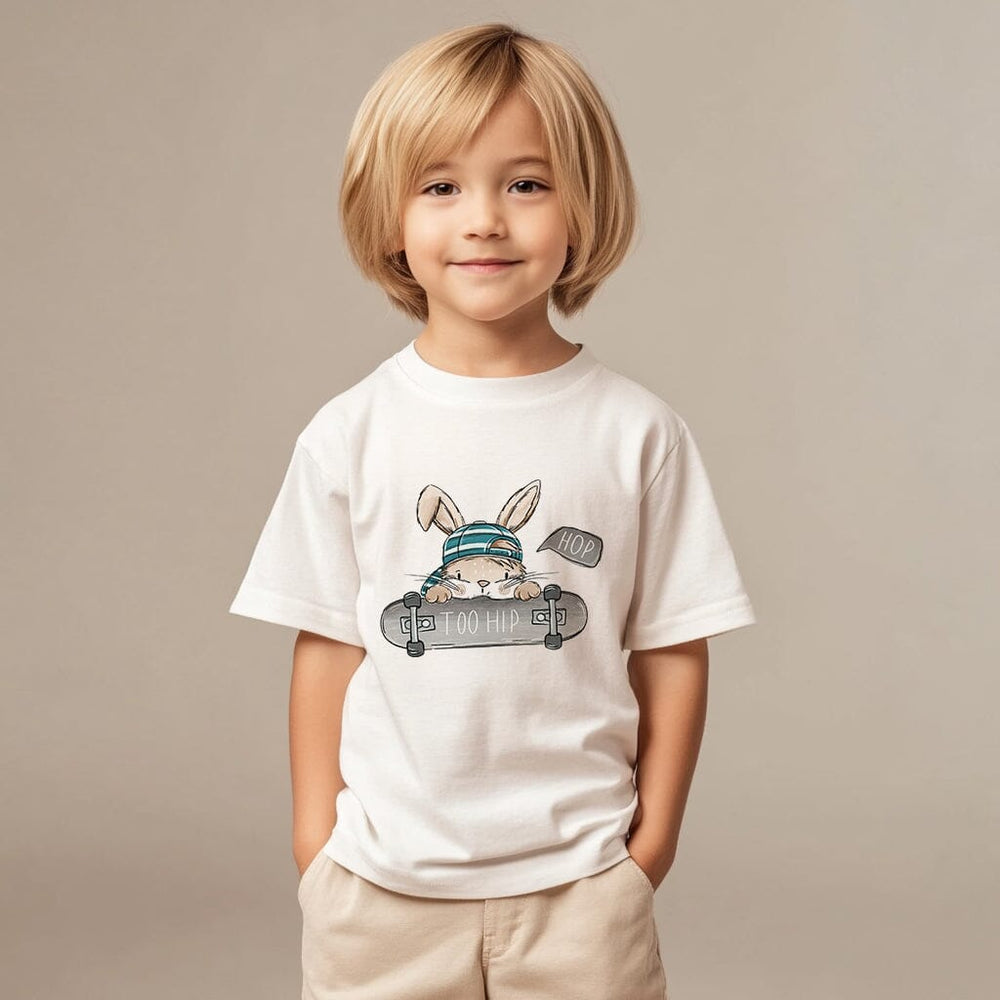 Vorbestellung | Bügelbild "Hasen Scratch Boy 3" fadenwunsch 