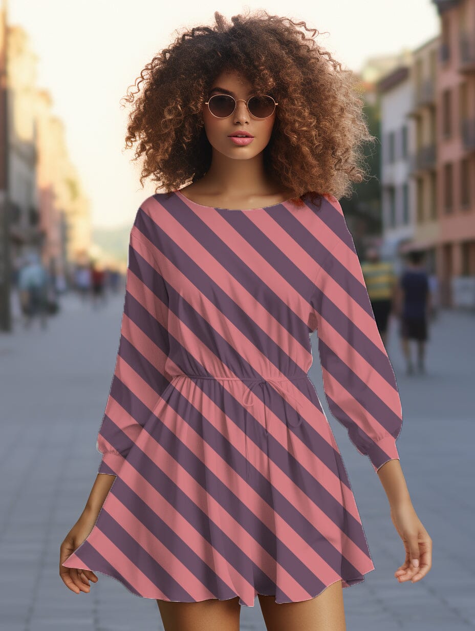 Vorbestellung | "Donut Love Kombi Streifen Lila Dusty Rose" fadenwunsch 