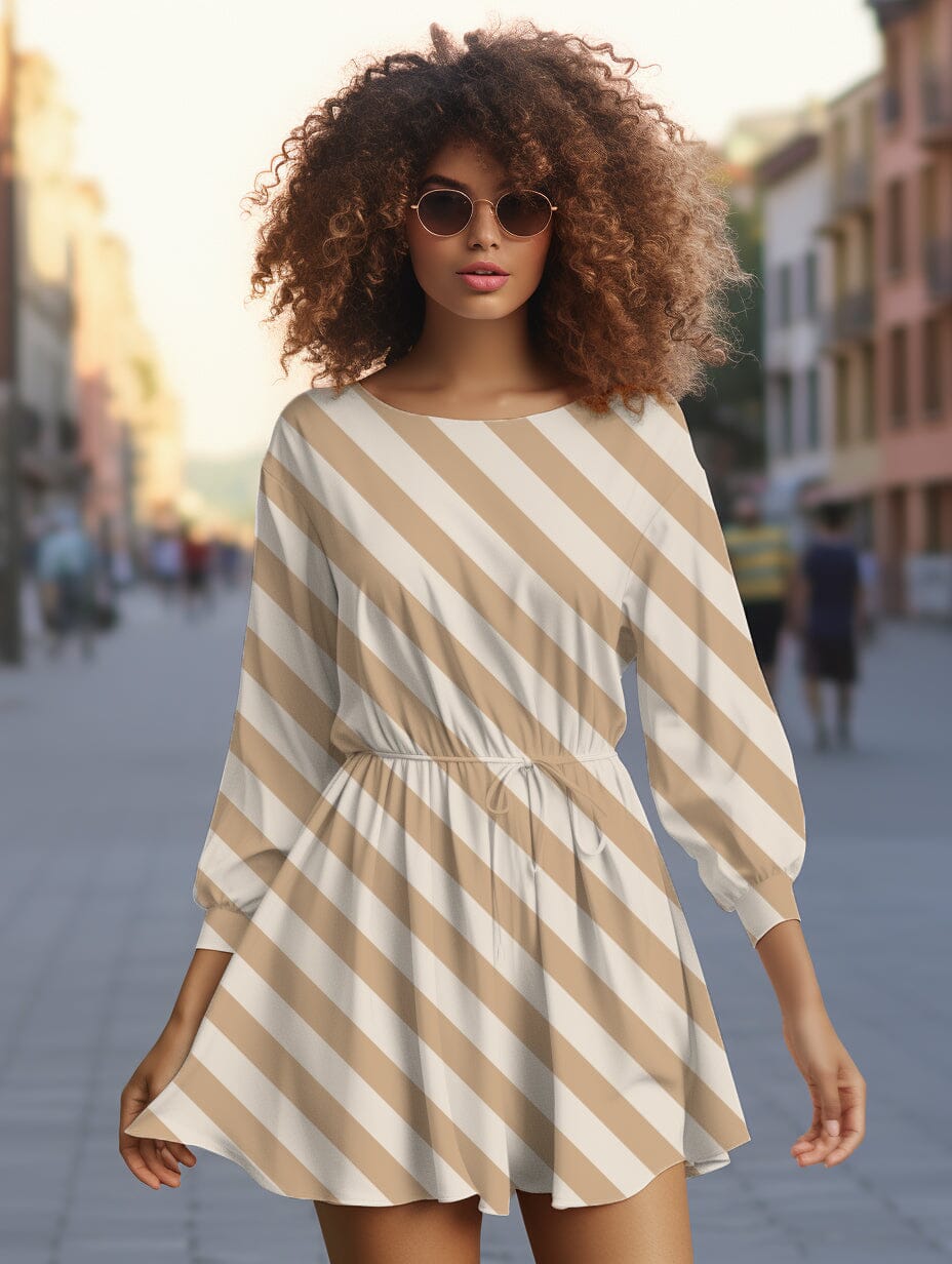 Vorbestellung | "Donut Love Kombi Streifen Beige Dunkelbeige" fadenwunsch 