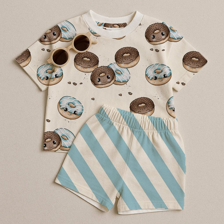 Vorbestellung | "Donut Love Kombi Streifen Blau Neutral" fadenwunsch 