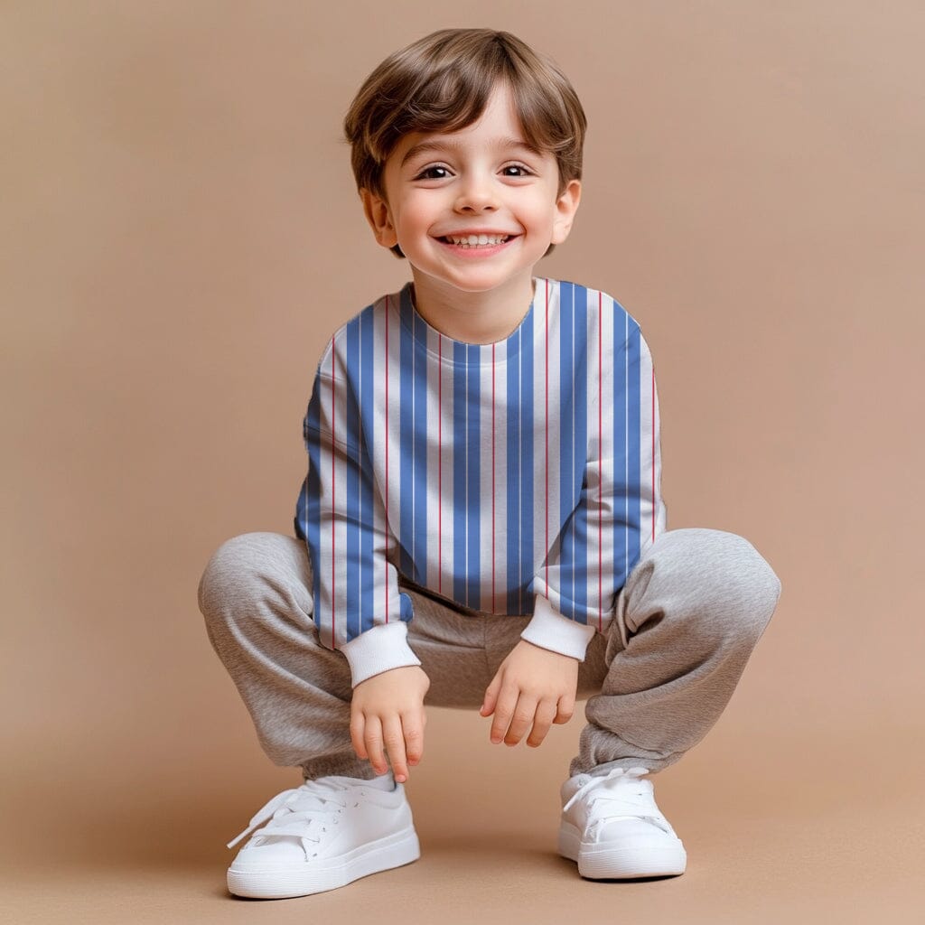 Vorbestellung | "Stripes Blue Red Ivory" fadenwunsch 