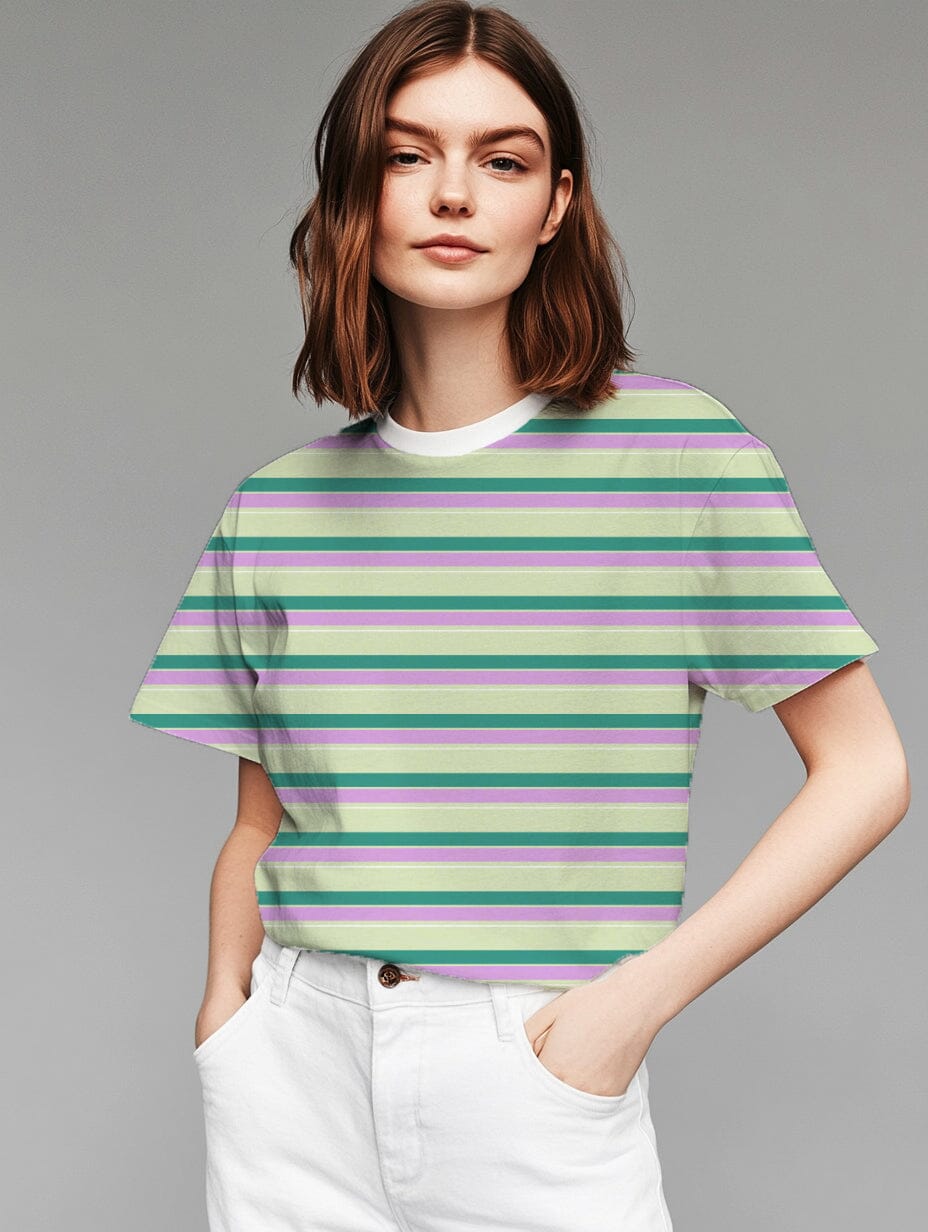 Vorbestellung | "Stripes Jade Lilac Lime" fadenwunsch 