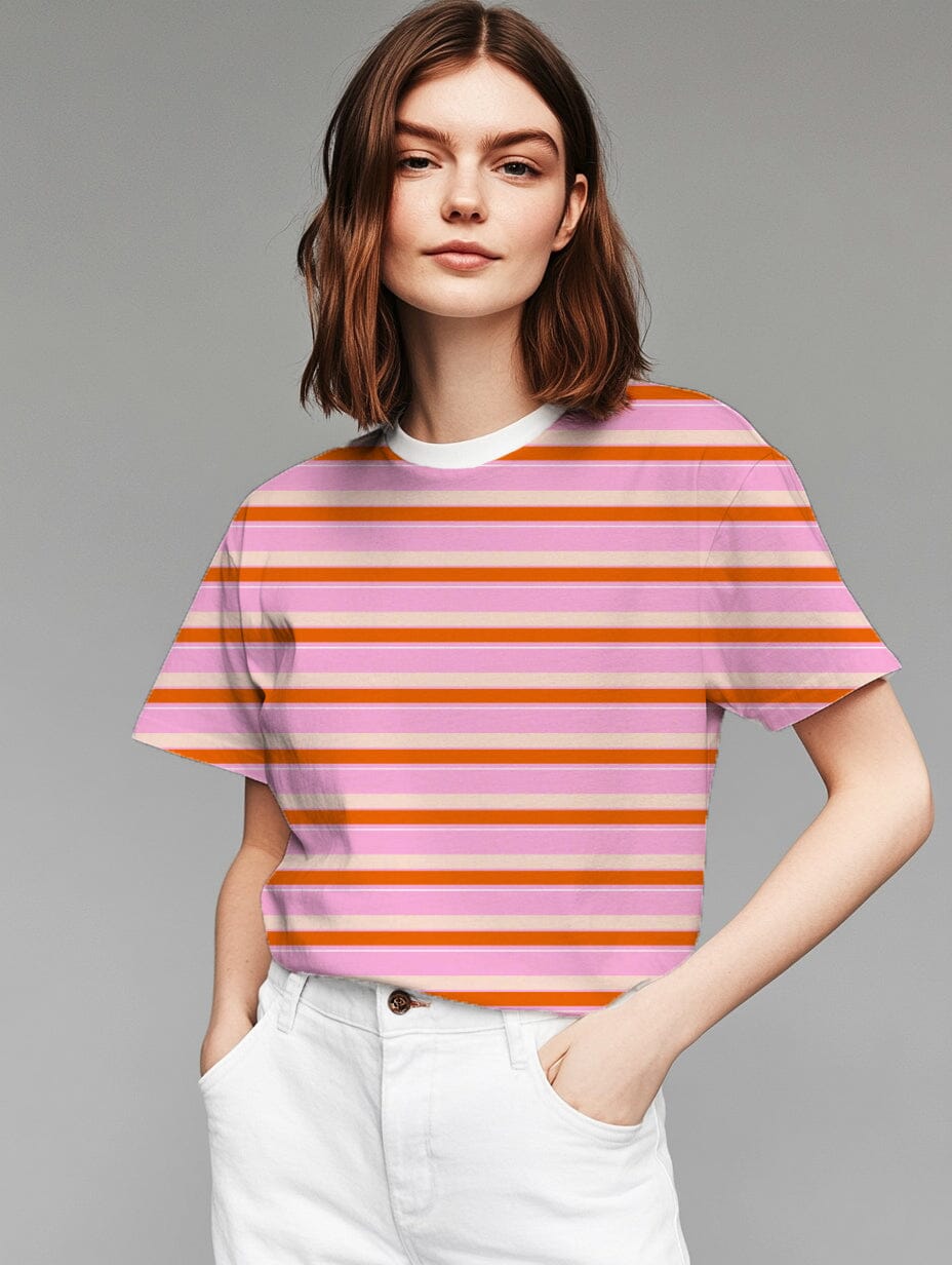 Vorbestellung | "Stripes Blush Orange Pink" fadenwunsch 