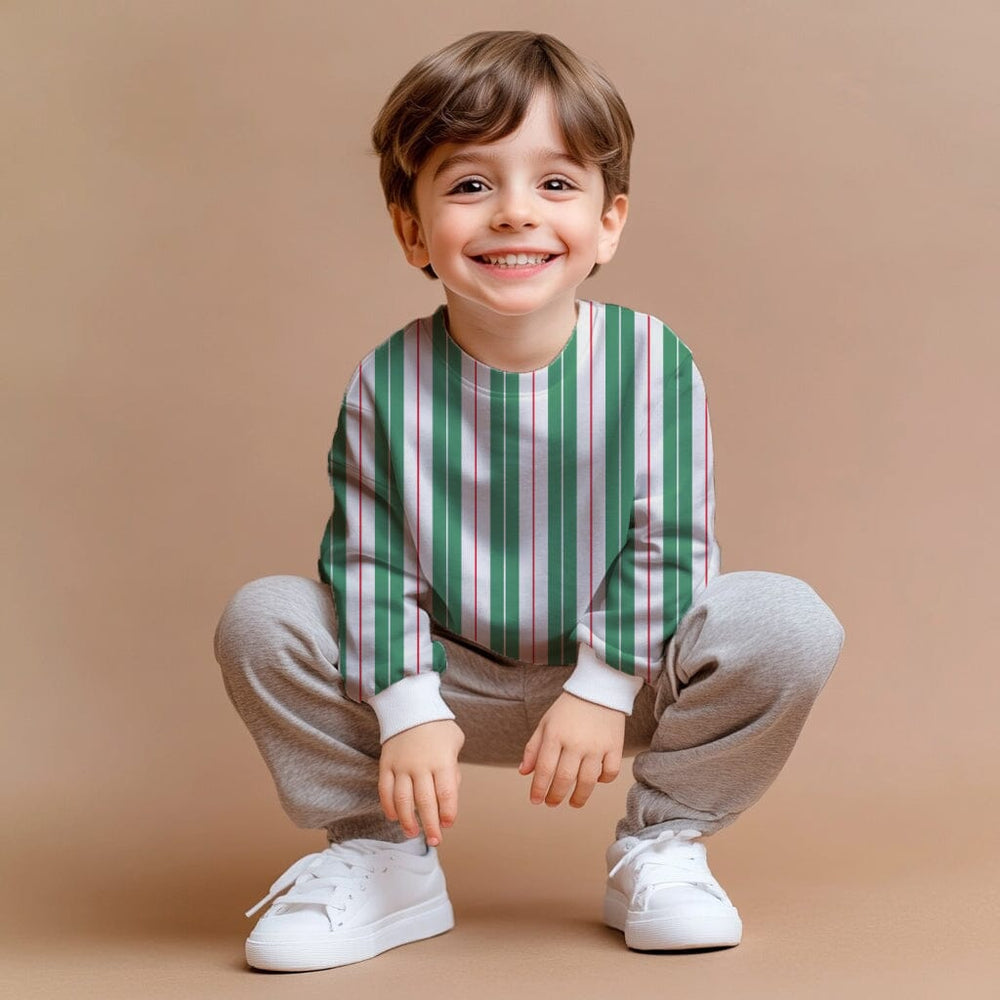 Vorbestellung | "Stripes Green Red Ivory" fadenwunsch 