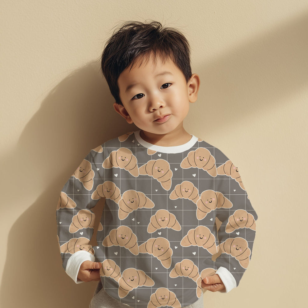 Vorbestellung | "Smiley Croissant Dunkelgrau" fadenwunsch 