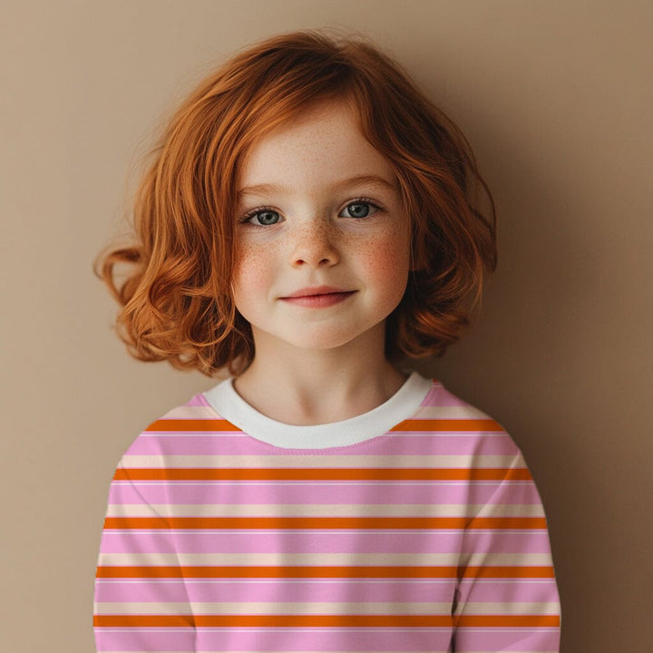 Vorbestellung | "Stripes Blush Orange Pink" fadenwunsch 