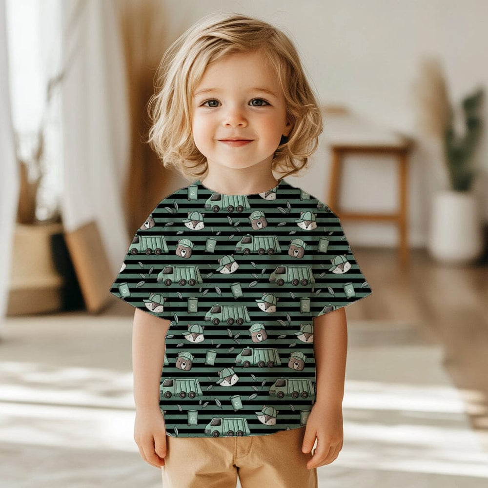 Vorbestellung | "Müllauto Freunde Streifen" fadenwunsch 