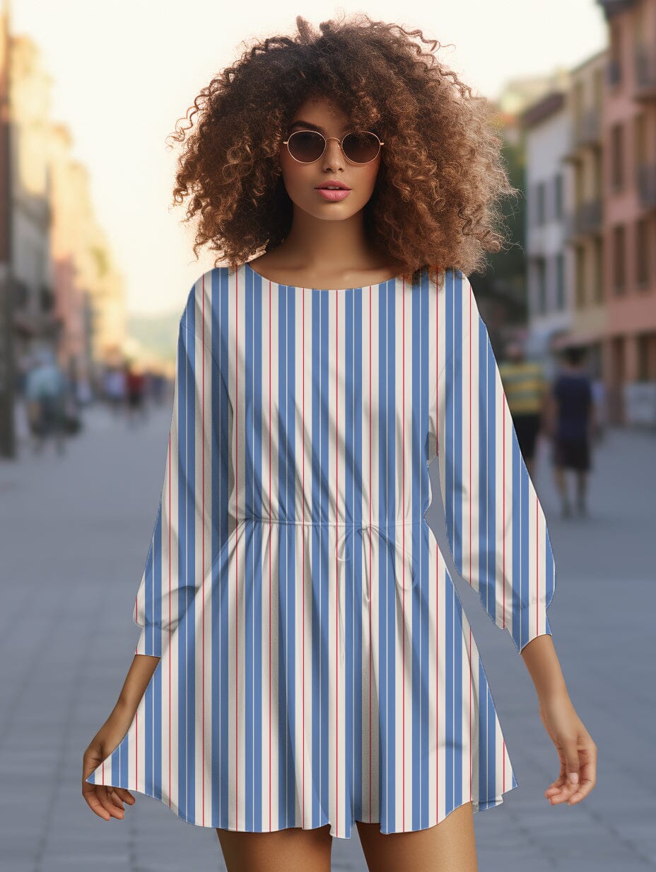 Vorbestellung | "Stripes Blue Red Ivory" fadenwunsch 