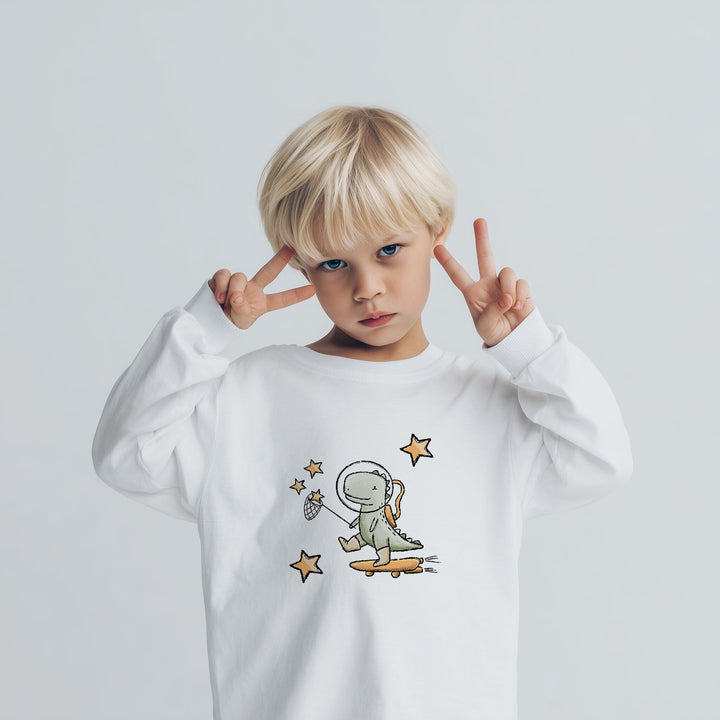 Vorbestellung | Bügelbild "Space Dino" fadenwunsch 