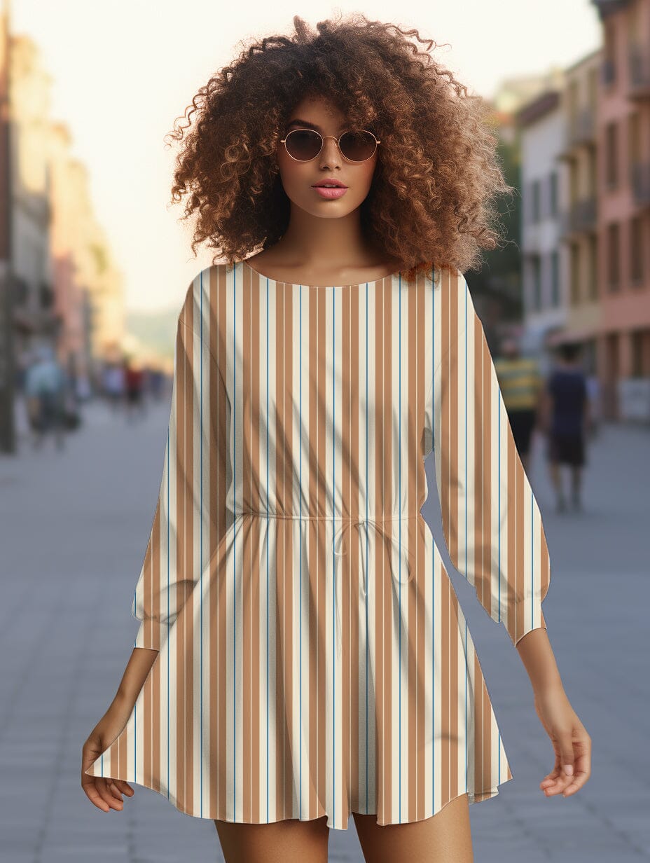 Vorbestellung | "Stripes Caramel Blue Cream" fadenwunsch 