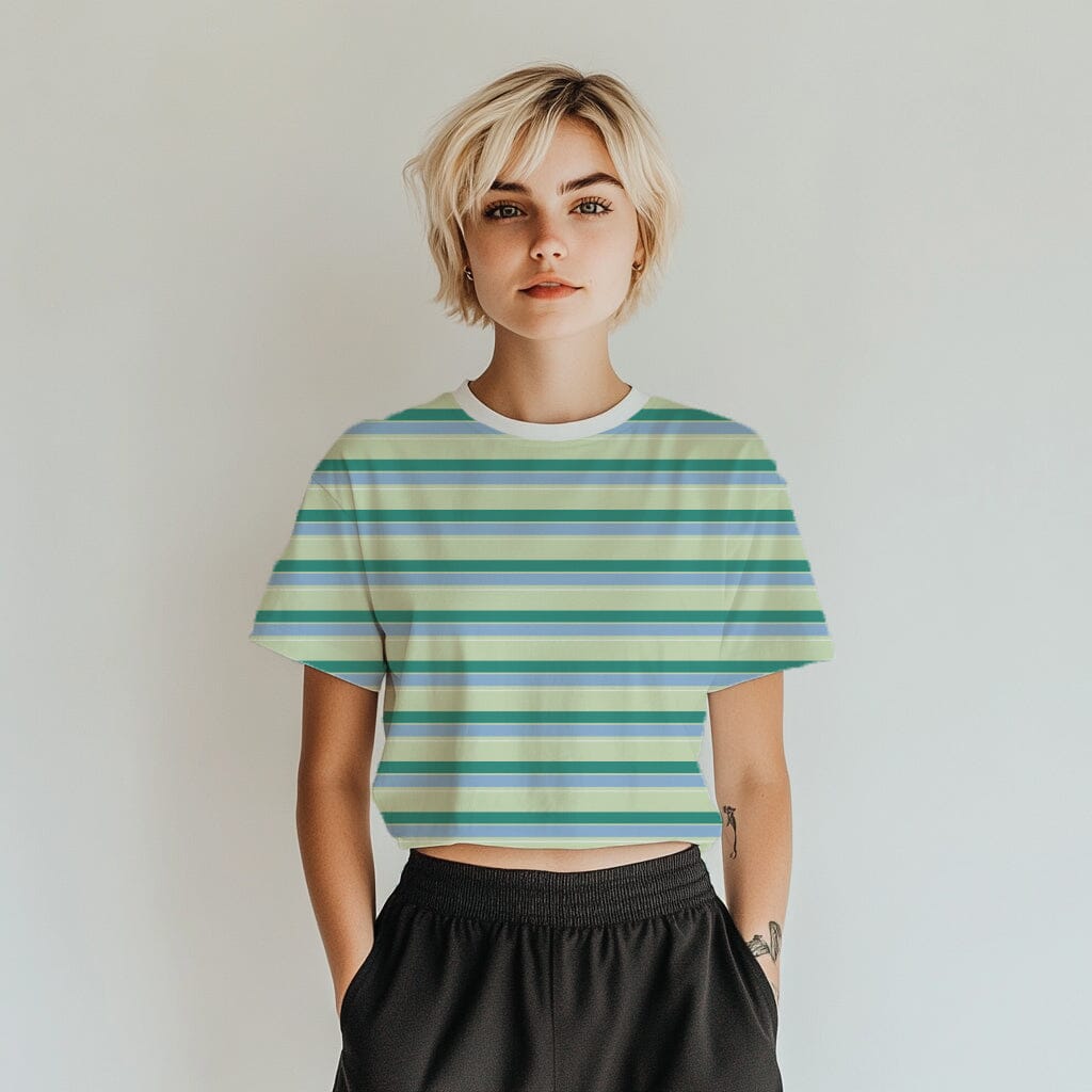 Vorbestellung | "Stripes Jade Blue Lime" fadenwunsch 