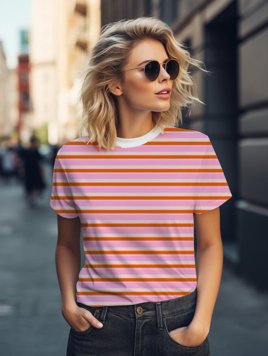 Vorbestellung | "Stripes Blush Orange Pink" fadenwunsch 