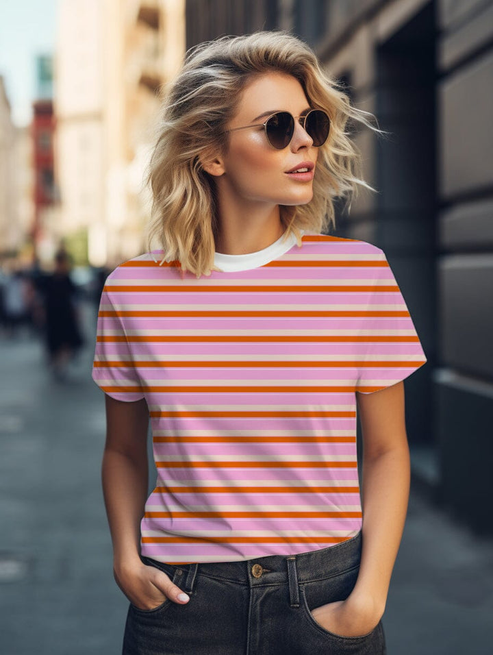 Vorbestellung | "Stripes Blush Orange Pink" fadenwunsch 