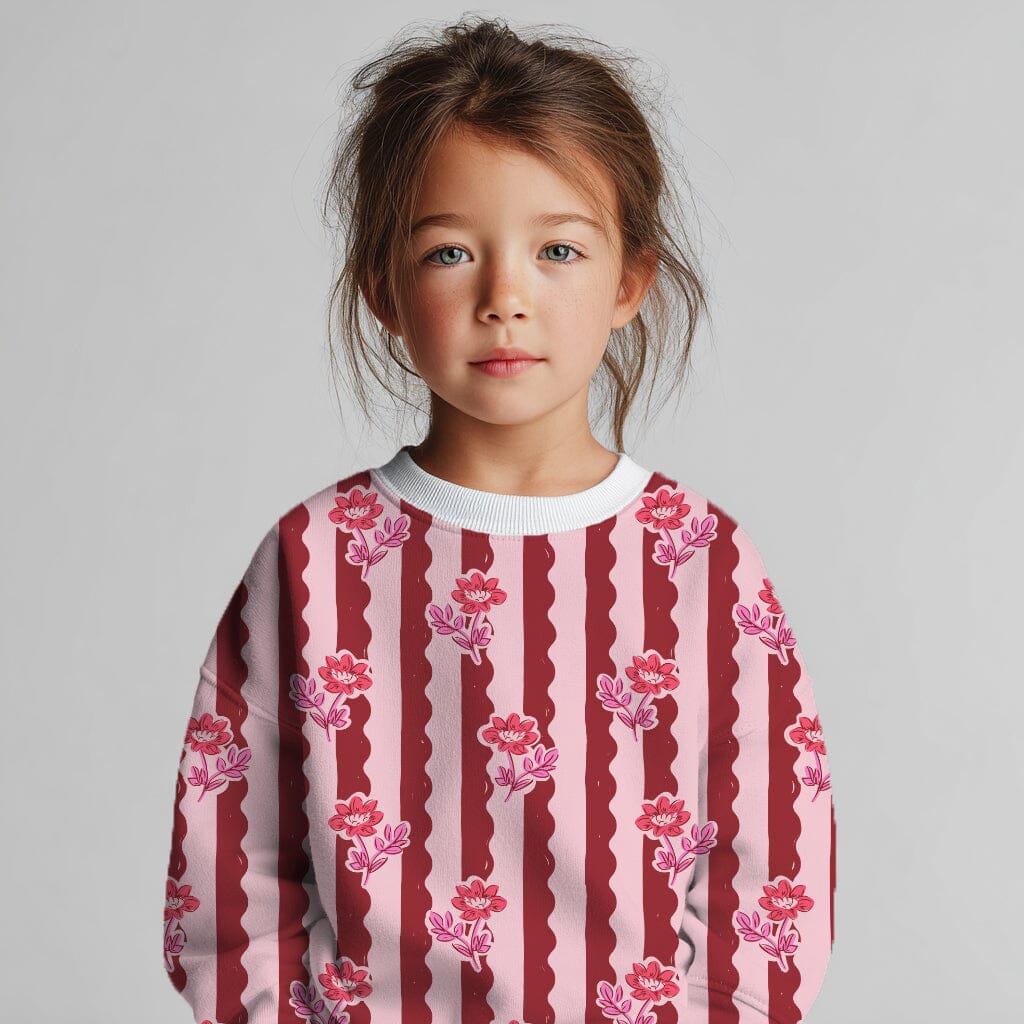 Vorbestellung | "Flower Wave Stripes Rot" fadenwunsch 