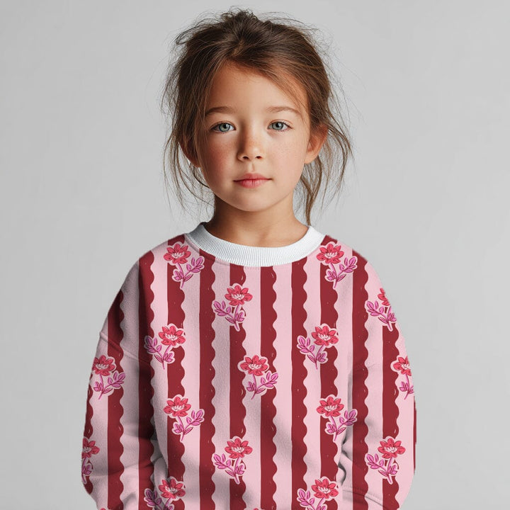 Vorbestellung | "Flower Wave Stripes Rot" fadenwunsch 