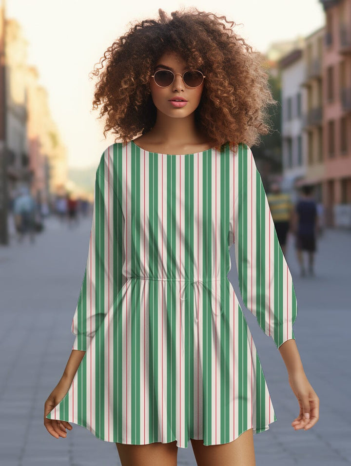 Vorbestellung | "Stripes Green Red Ivory" fadenwunsch 