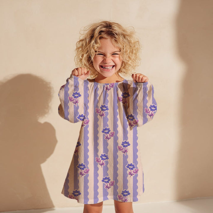 Vorbestellung | "Flower Wave Stripes Lila" fadenwunsch 