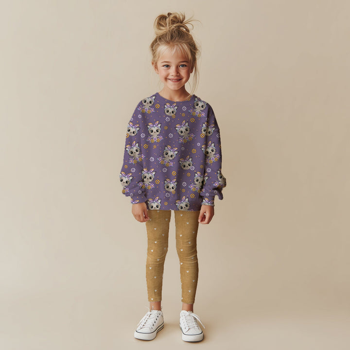 Vorbestellung | "Kitty Flower Lila" fadenwunsch 