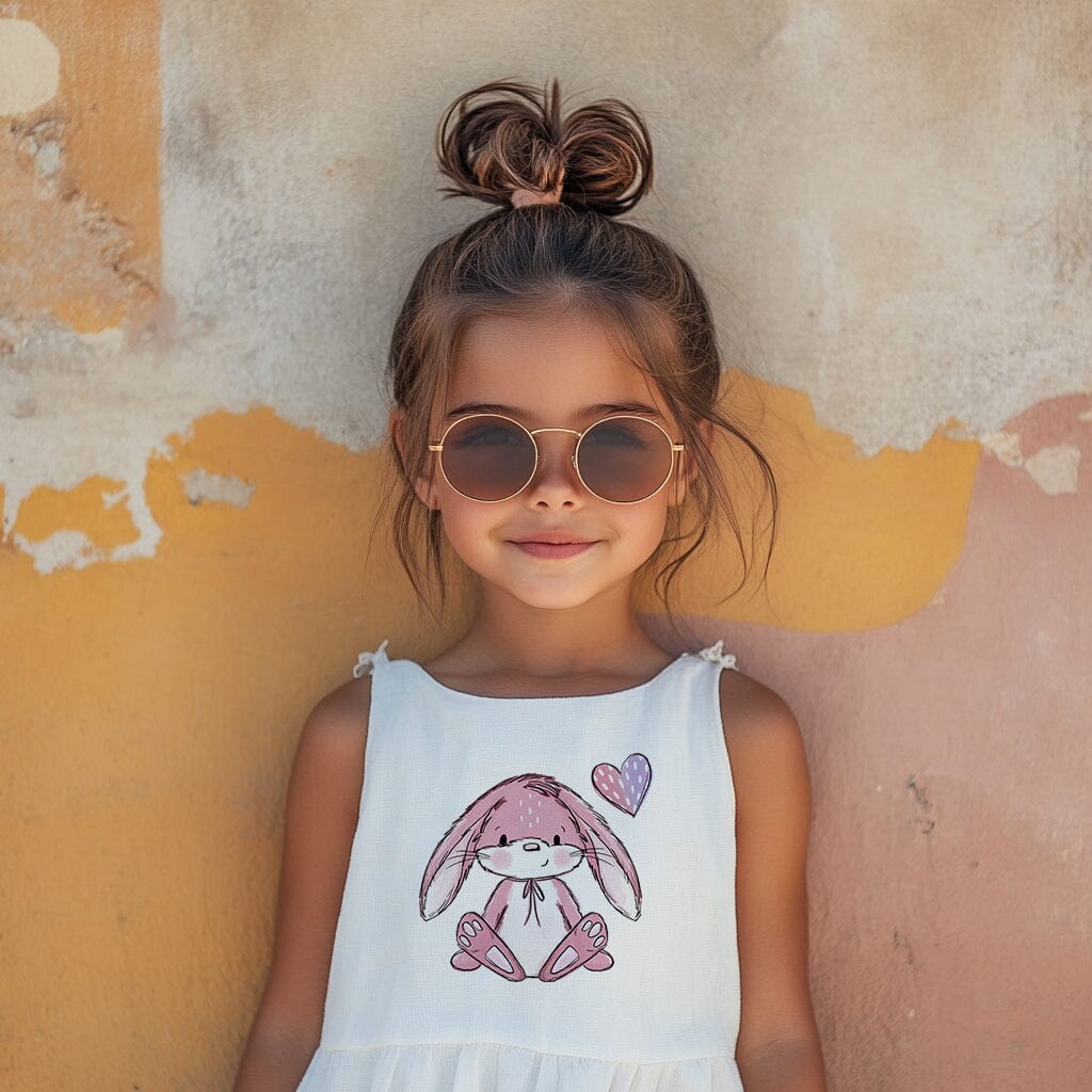 Vorbestellung | Bügelbild "Hasen Scratch Bunt Rosa" fadenwunsch 