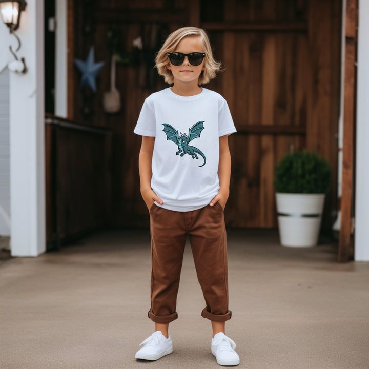 Vorbestellung | Bügelbild "Dragonparts Drache Petrol" fadenwunsch 